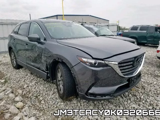 JM3TCACY0K0320666 2019 Mazda CX-9, Touring