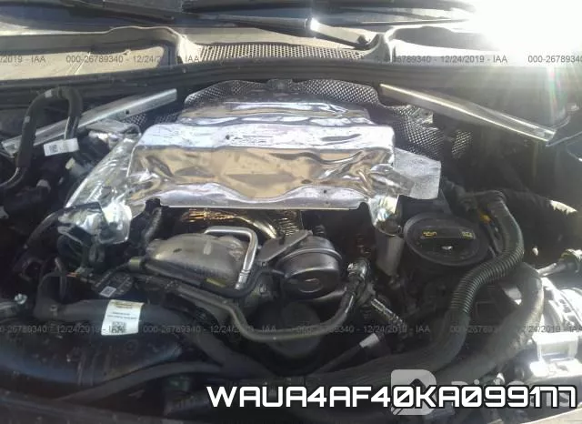 WAUA4AF40KA099177 2019 Audi S4, Premium