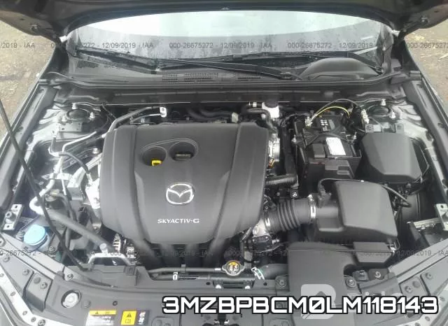 3MZBPBCM0LM118143 2020 Mazda 3, Select