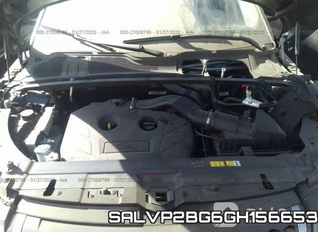 SALVP2BG6GH156653 2016 Land Rover Range Rover Evoque,  SE