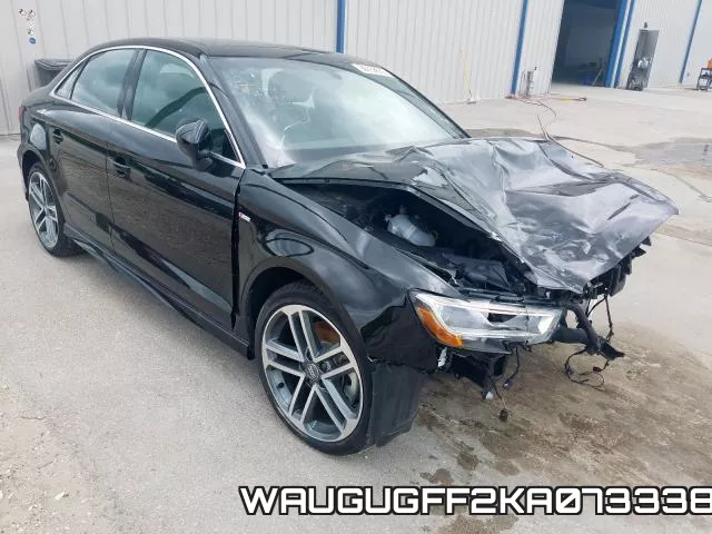 WAUGUGFF2KA073338 2019 Audi A3, Premium Plus