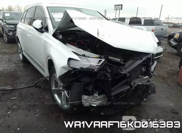 WA1VAAF76KD016383 2019 Audi Q7, Prestige