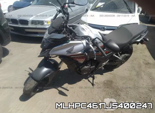 MLHPC4617J5400247 2018 Honda CB500, X