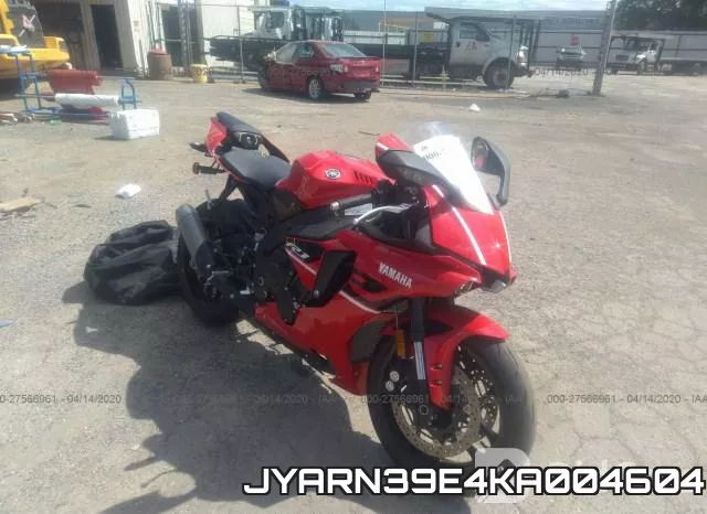 JYARN39E4KA004604 2019 Yamaha YZFR1