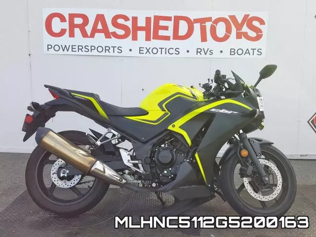 MLHNC5112G5200163 2016 Honda CBR300, R