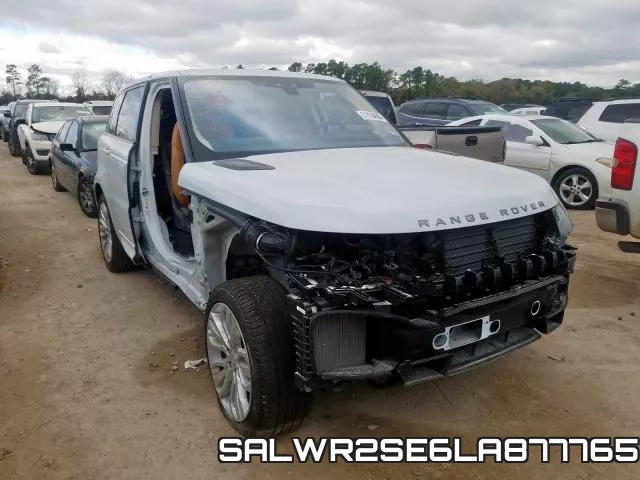 SALWR2SE6LA877765 2020 Land Rover Range Rover,  P525 Hse