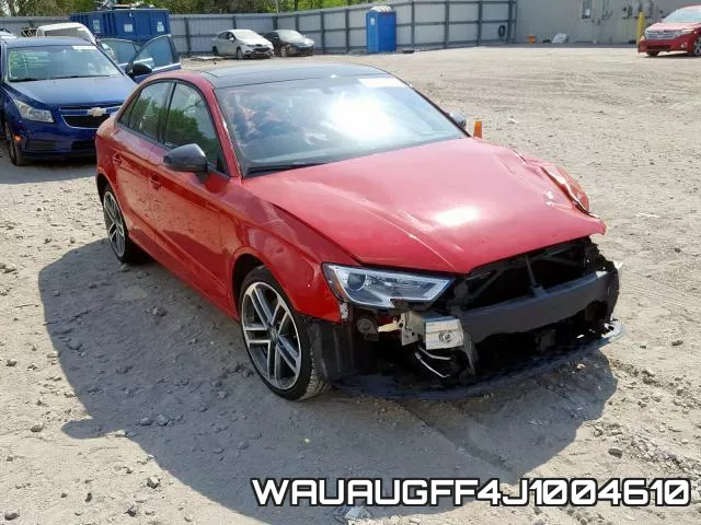 WAUAUGFF4J1004610 2018 Audi A3, Premium