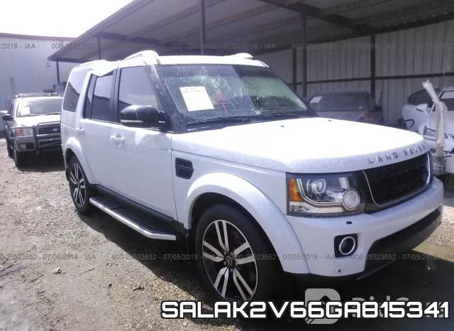 SALAK2V66GA815341 2016 Land Rover LR4, Hse Luxury