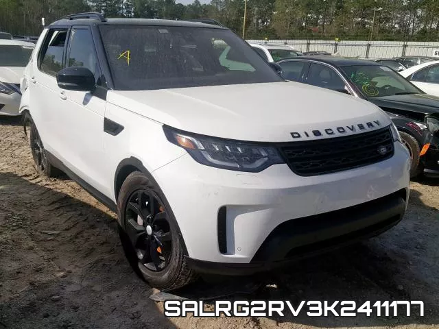 SALRG2RV3K2411177 2019 Land Rover Discovery, SE
