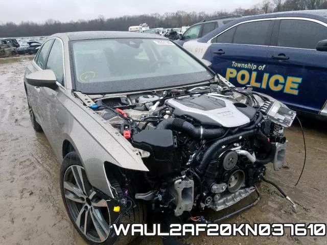WAUL2AF20KN037610 2019 Audi A6, Premium Plus