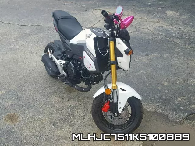 MLHJC7511K5100889 2019 Honda GROM
