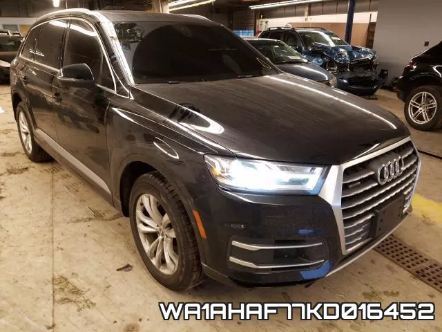 WA1AHAF77KD016452 2019 Audi Q7, Premium