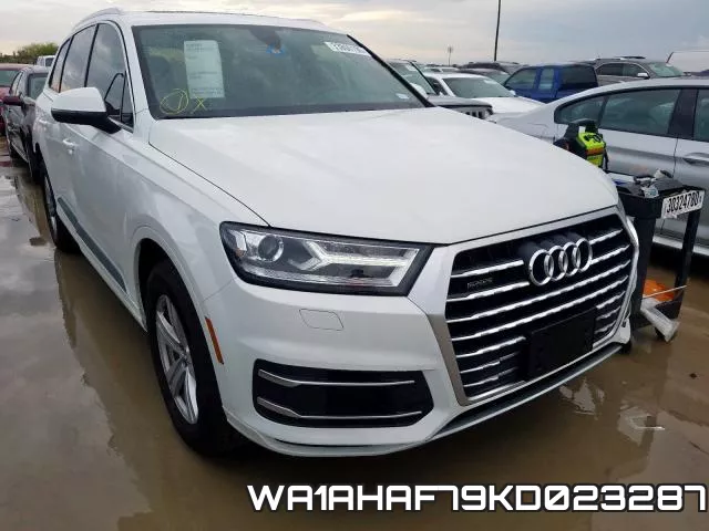 WA1AHAF79KD023287 2019 Audi Q7, Premium