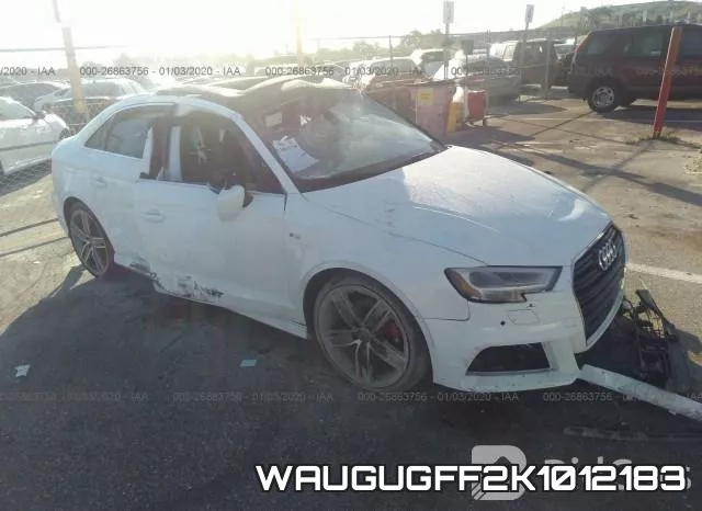 WAUGUGFF2K1012183 2019 Audi A3, Premium Plus