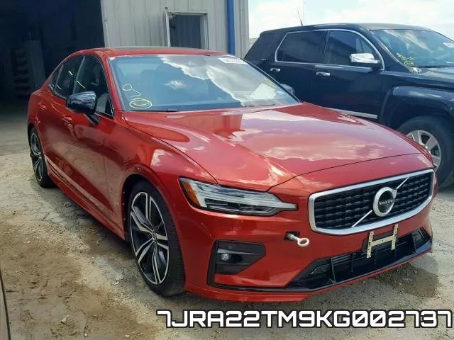 7JRA22TM9KG002737 2019 Volvo S60, T6