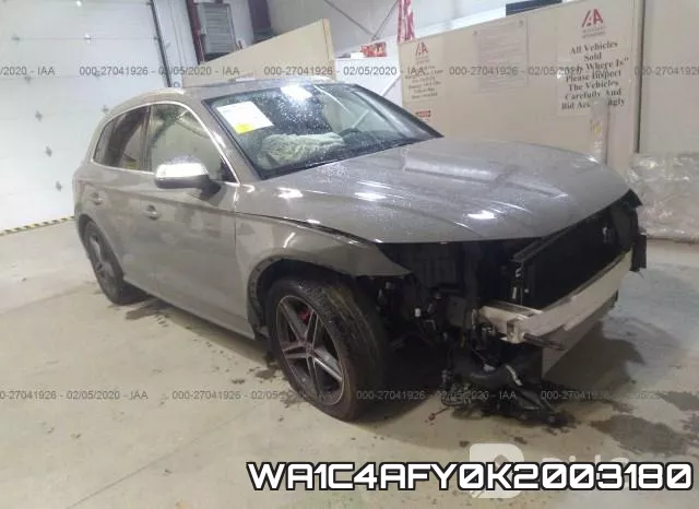 WA1C4AFY0K2003180 2019 Audi SQ5, Prestige