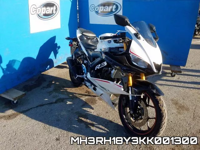 MH3RH18Y3KK001300 2019 Yamaha YZFR3, A