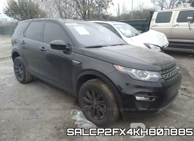 SALCP2FX4KH807885 2019 Land Rover Discovery, Sport SE