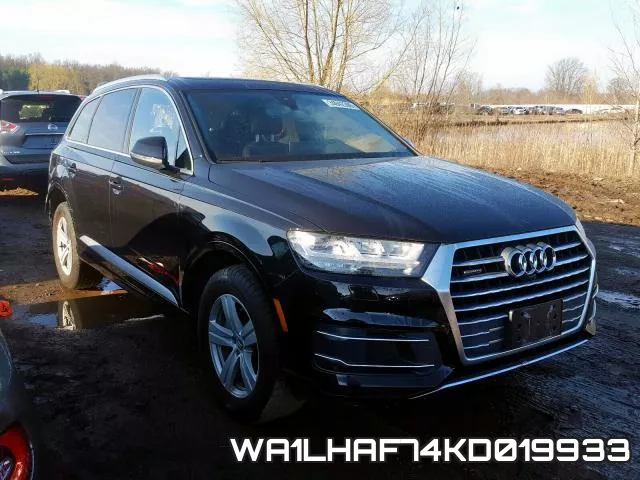 WA1LHAF74KD019933 2019 Audi Q7, Premium Plus