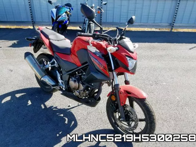 MLHNC5219H5300258 2017 Honda CB300, F