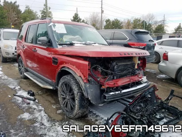 SALAG2V65FA749672 2015 Land Rover LR4, Hse