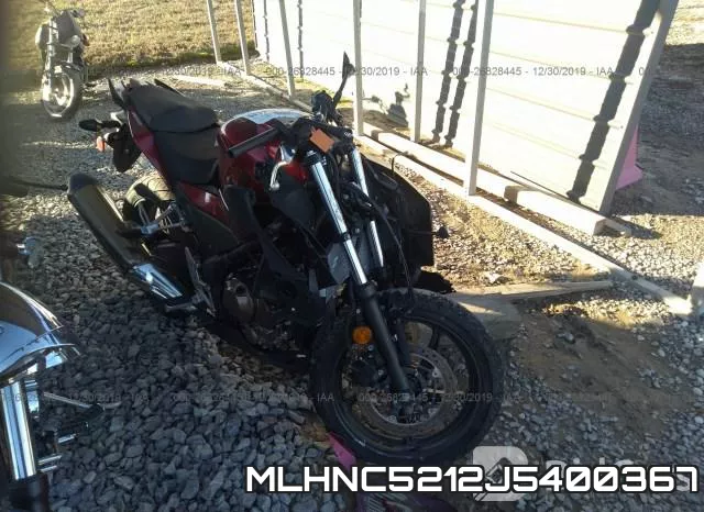 MLHNC5212J5400367 2018 Honda CB300, F
