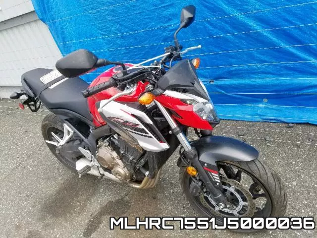 MLHRC7551J5000036 2018 Honda CB650, FA