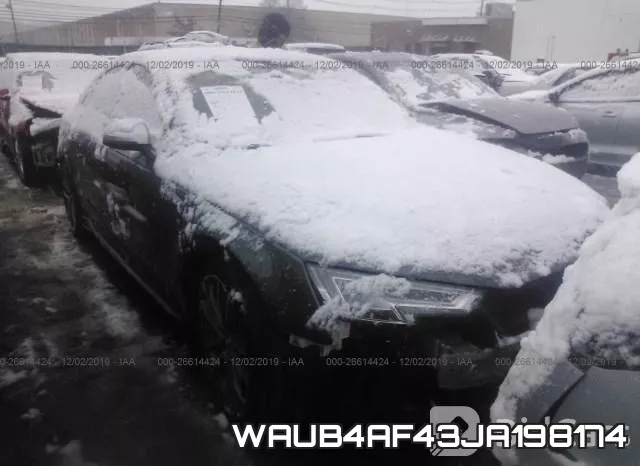 WAUB4AF43JA198174 2018 Audi S4, Premium Plus