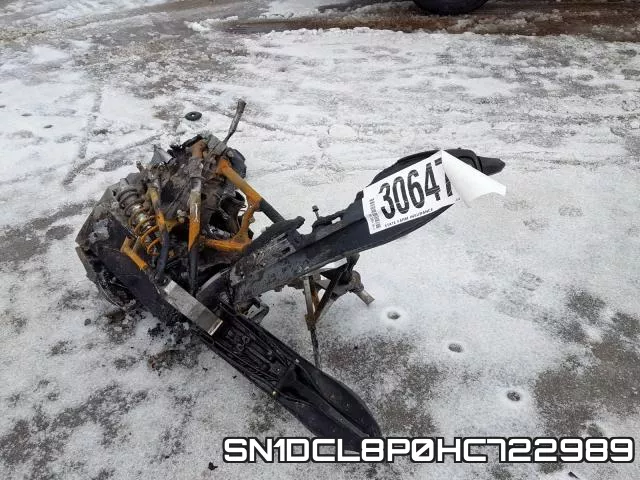 SN1DCL8P0HC722989 2017 Polaris Snowmobile