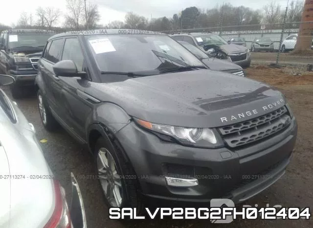 SALVP2BG2FH012404 2015 Land Rover Range Rover Evoque,  Pure Plus