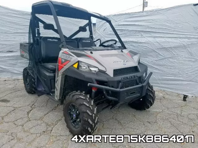 4XARTE875K8864017 2019 Polaris Ranger, Xp 900 Eps