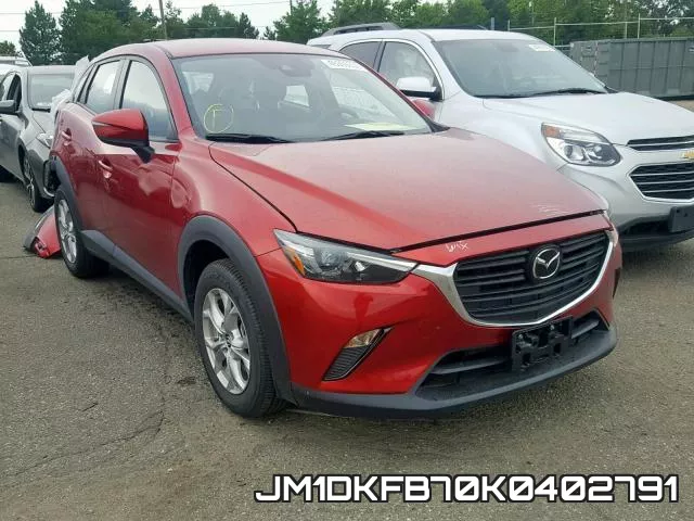 JM1DKFB70K0402791 2019 Mazda CX-3, Sport