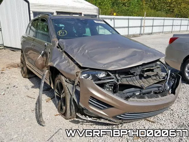WVGRF7BP1HD000677 2017 Volkswagen Touareg, Wolfsburg