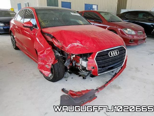 WAUGUGFF7J1020665 2018 Audi A3, Premium Plus