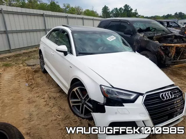 WAUGUGFF6K1010985 2019 Audi A3, Premium Plus