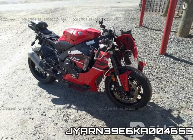 JYARN39E6KA004653 2019 Yamaha YZFR1