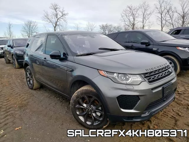 SALCR2FX4KH805371 2019 Land Rover Discovery, Hse
