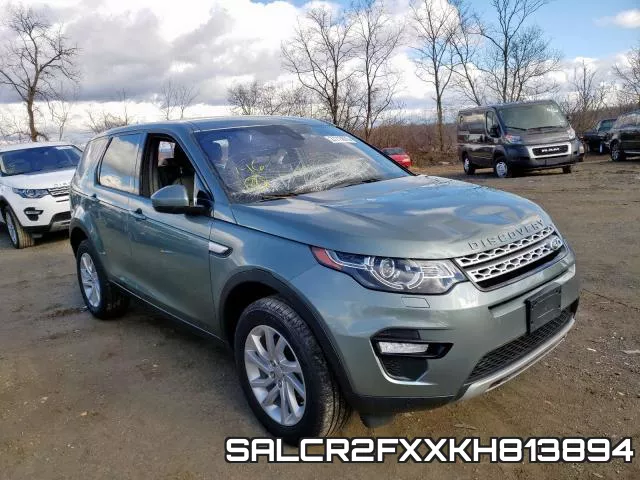 SALCR2FXXKH813894 2019 Land Rover Discovery, Hse