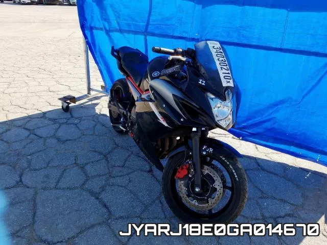 JYARJ18E0GA014670 2016 Yamaha FZ6, R