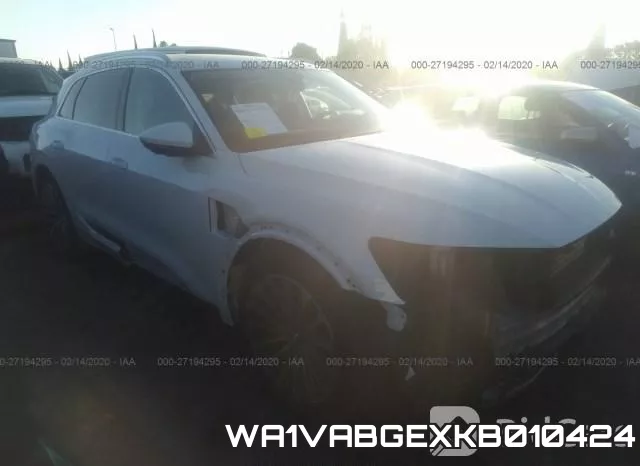 WA1VABGEXKB010424 2019 Audi E-Tron, Prestige