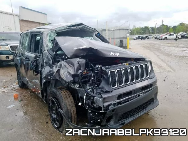 ZACNJAAB8LPK93120 2020 Jeep Renegade, Sport