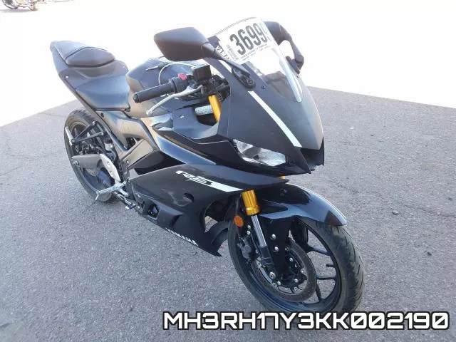 MH3RH17Y3KK002190 2019 Yamaha YZFR3