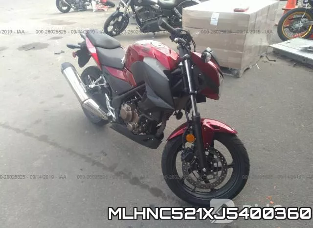 MLHNC521XJ5400360 2018 Honda CB300, F