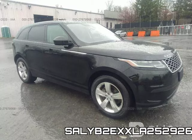 SALYB2EXXLA252926 2020 Land Rover Range Rover, Velar S