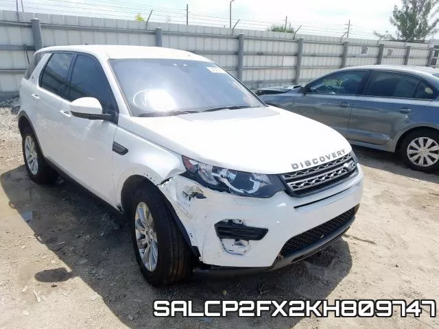 SALCP2FX2KH809747 2019 Land Rover Discovery, SE