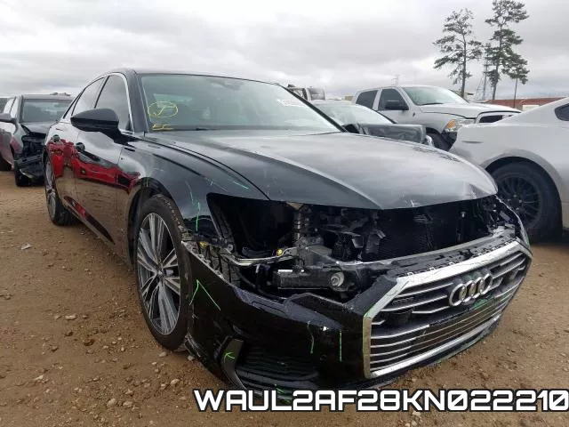 WAUL2AF28KN022210 2019 Audi A6, Premium Plus