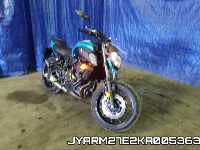 JYARM27E2KA005363 2019 Yamaha MT07