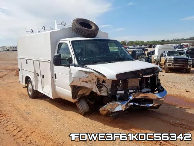 1FDWE3F61KDC56342 2019 Ford Econoline, E350 Super Duty Cutaway Van