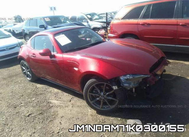 JM1NDAM71K0300155 2019 Mazda MX-5, Miata Grand Touring