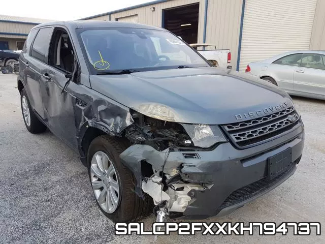 SALCP2FXXKH794737 2019 Land Rover Discovery, SE